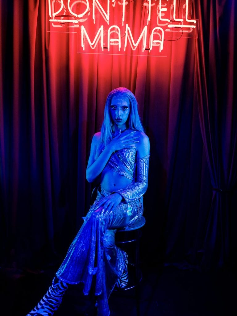 Vanessa Venus, avant le début de la scène ouverte au Don't Tell Mama
